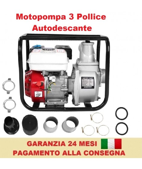 Motopompa 3 Pollice 197cc 2...